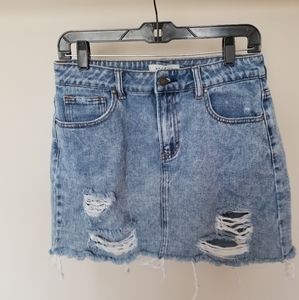 2 for $30*Pacsun ripped denim mini skirt size 27